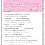It S Grammar Time: Subject Verb Agreement 1 Worksheets | 99Worksheets With Regard To Pronoun Verb Agreement Worksheet