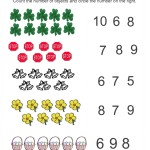 Kindergarten Counting Objects Math Practice With Kindergarten Math Worksheet Pdf