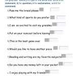 Kinds Of Sentences Worksheet Within Types Of Sentences Worksheet