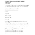Kinematics Practice Problems Worksheet Answers — Db Excel Intended For Kinematics Practice Problems Worksheet
