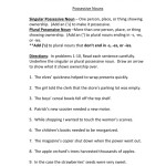 Language Chapter 8: Possessive Nouns Worksheet Pertaining To Singular Possessive Nouns Worksheet