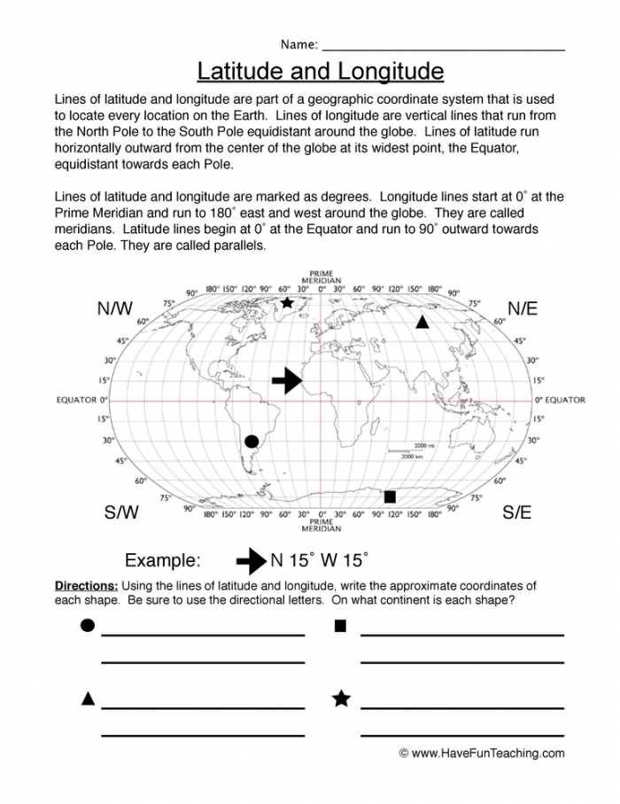 Latitude And Longitude Globe Practice Worksheets - 29 Latitude And pertaining to Latitude And Longitude Worksheet Answers