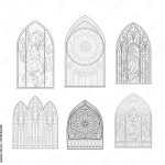 Leinwandbilder: Activity – Set Of Beautiful Medieval Stained Glass For Stained Glass Windows Worksheet