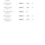 Linear And Nonlinear Equations Worksheet – Equations Worksheets With Linear And Nonlinear Functions Worksheet