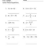 Linear Equations Worksheets Grade 9 Pdf Inside Solving Linear Equations Worksheet Pdf