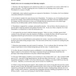 Logical Fallacies Quiz With Logical Fallacies Worksheet With Answers