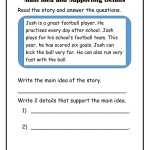 Main Idea And Supporting Details Worksheets Within Main Idea Worksheet 5