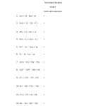 Math | Rainbowtreekids In Zero Product Property Worksheet