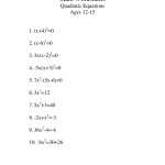 Math | Rainbowtreekids Pertaining To Zero Product Property Worksheet