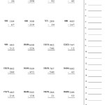 Math Subtracting Across Zero Sheet Printable Pdf Download For Subtraction Across Zeros Worksheet