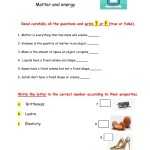 Matter And Energy Worksheet Inside Matter And Energy Worksheet