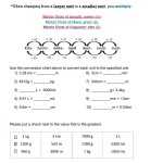 Metric Conversions Practice Worksheet regarding Unit Conversion Word Problems Worksheet
