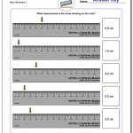 Metric Measurement With Reading A Metric Ruler Worksheet