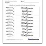 Metric Si Mass With Regard To Metric Conversion Worksheet 1