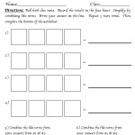 Middle School Math Madness!: Combining Like Terms Throughout Combining Like Terms Practice Worksheet
