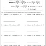 Midpoint And Distance Formula Worksheet With Answers Inside Distance Formula Worksheet With Answers