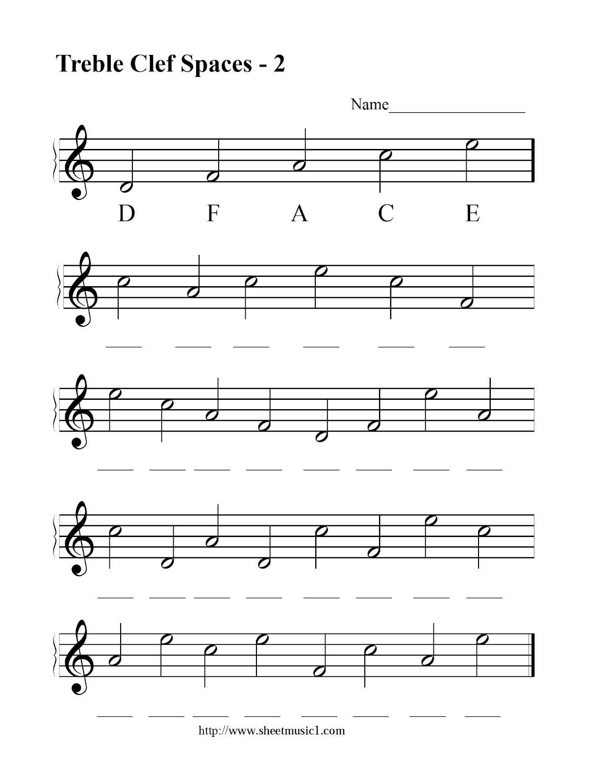 Miss Jacobson'S Music: Theory #6: Treble Clef Note Reading pertaining to Treble Clef Notes Worksheet
