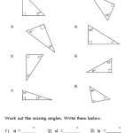 Missing Angle In Triangle Worksheet In Triangle Angle Sum Worksheet