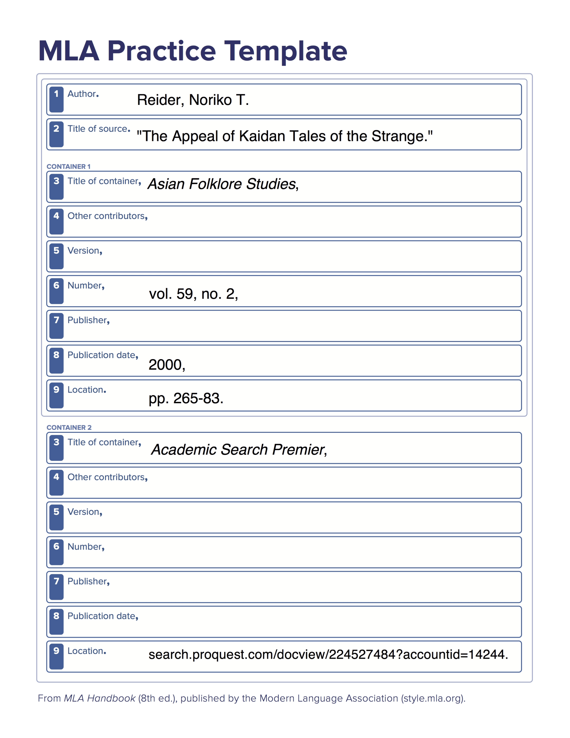 Mla Citation Practice Worksheet - Word Worksheet In Mla Citation Practice Worksheet