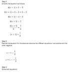 Multi-Step Absolute Value Equations Worksheet (With Answer Key + Pdf) - Mathematicalworksheets throughout Absolute Value Worksheet Pdf
