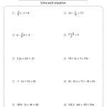 Multi Step Equations Worksheet 9Th Grade – Tessshebaylo With Two Step Equations Worksheet Answers