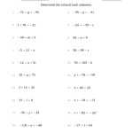 Multi Step Equations Worksheet Variables On Both Sides — Db Excel For Variables On Both Sides Worksheet