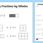 Multiplying Fractions By Whole Numbers With Visual Models Activity Intended For Multiplying Fractions Using Models Worksheet