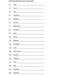 Naming Ionic Compounds Worksheet 1 – Everett Community College For Simple Binary Ionic Compounds Worksheet