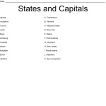 Northeast States And Capitals – Matching Worksheet – Wordmint With Regard To States And Capitals Matching Worksheet