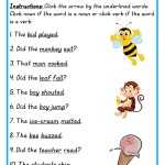 Nouns And Verbs Worksheet – Word Worksheet In Noun Verb Adjective Worksheet