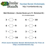 Number Bonds Math Worksheet Up To 10 Worksheet #4 | Number Bonds Org In Number Bonds To 10 Worksheet