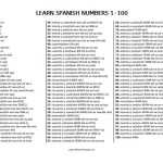 Numbers In Spanish Worksheets And How To Count 1 1000 – Spanish Number Worksheet 1 100 By Regarding Spanish Numbers Worksheet 1 100