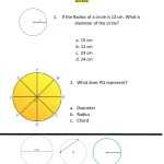 Parts Of Circle Worksheet Images With Regard To Parts Of A Circle Worksheet
