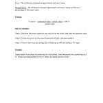 Percent Error Worksheet Answer Key Pertaining To Percent Error Worksheet Answers