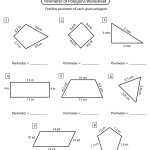 Perimeter Of Polygons Worksheets - Math Monks with regard to Area Of Regular Polygons Worksheet