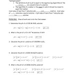 Ph And Poh Worksheet Answers within Ph And Poh Worksheet Answers