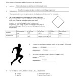 Physics Distance And Displacement Worksheet - Distance And Displacement Name Write Definitions pertaining to Distance And Displacement Worksheet