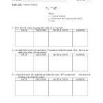 Physics Free Fall Worksheet Answers - Nidecmege intended for Free Fall Problems Worksheet