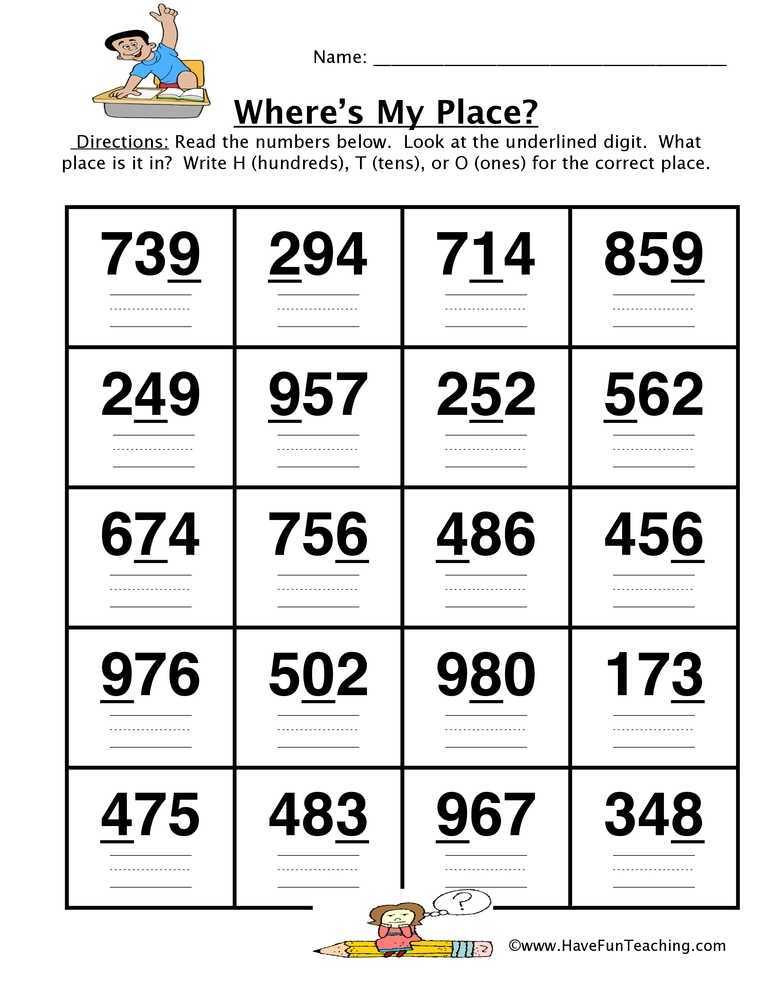 Place Value Worksheet - Hundreds, Tens, Ones - Have Fun Teaching For Ones Tens Hundreds Worksheet