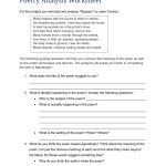 Poetry Analysis Worksheet Answers — Db Excel With Prufrock Analysis Worksheet Answers
