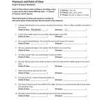 Point Of View Worksheet – Preschool & Kindergarten Worksheets With Regard To Point Of View Worksheet 11
