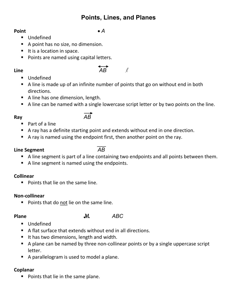 Points Lines And Planes Worksheet Doc - Worksheet with regard to Points Lines And Planes Worksheet