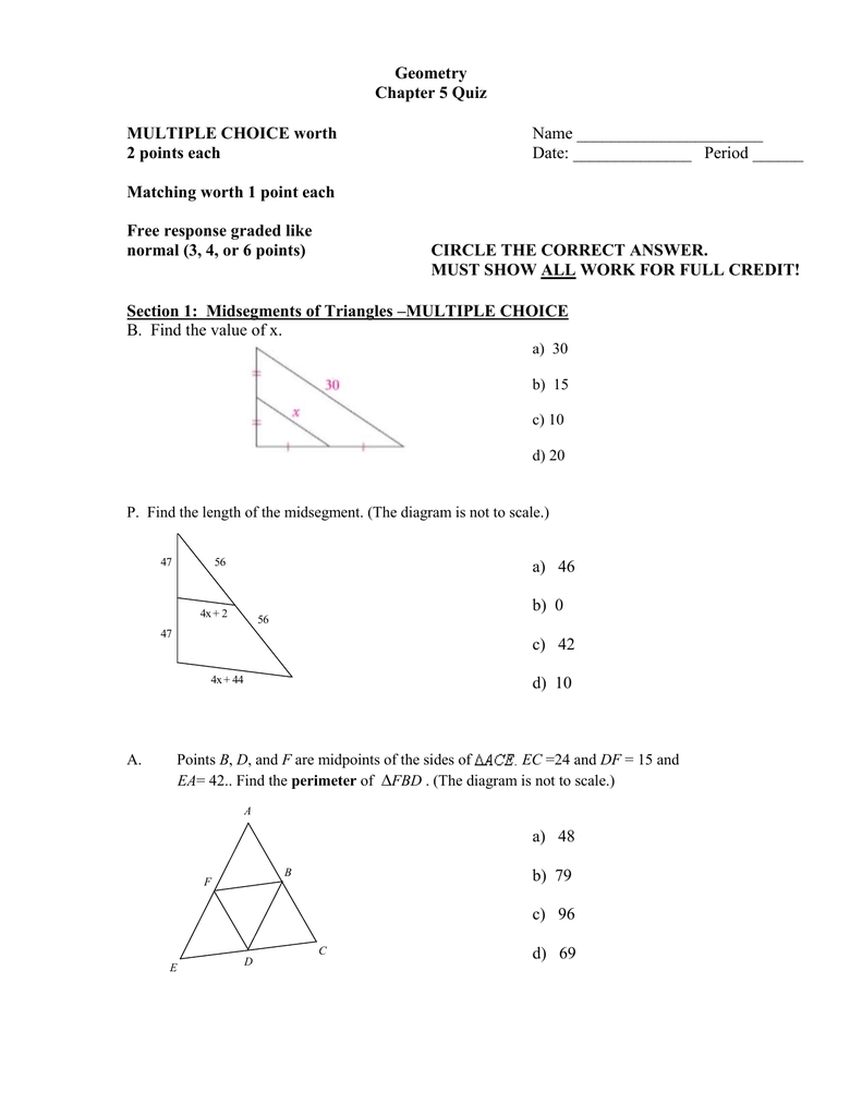 Points Of Concurrency Worksheet With Points Of Concurrency Worksheet