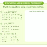 Polynomial Long Division Worksheet | Download Free Printables For Kids Regarding Polynomial Long Division Worksheet