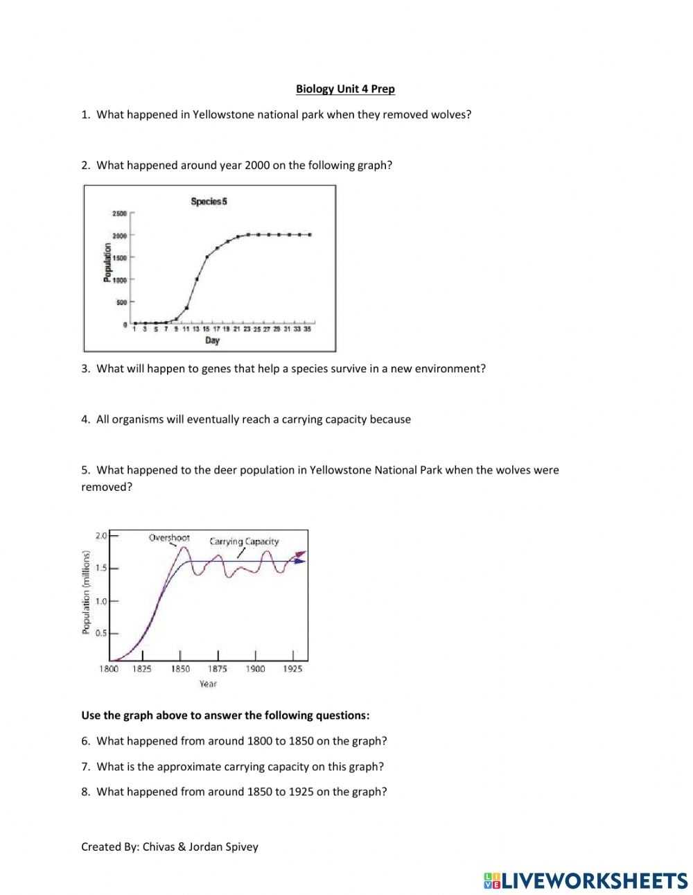 Population Ecology Graphs Worksheet Answers Regarding Population Ecology Graphs Worksheet Answers
