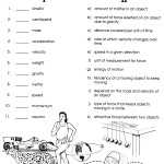 Potential And Kinetic Energy Worksheets Pdf inside Types Of Energy Worksheet