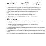 Potential Or Kinetic Energy Worksheet With Kinetic And Potential Energy Worksheet