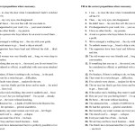 Prepositions Test 2 + Answer Key Within Prepositional Phrase Worksheet With Answers