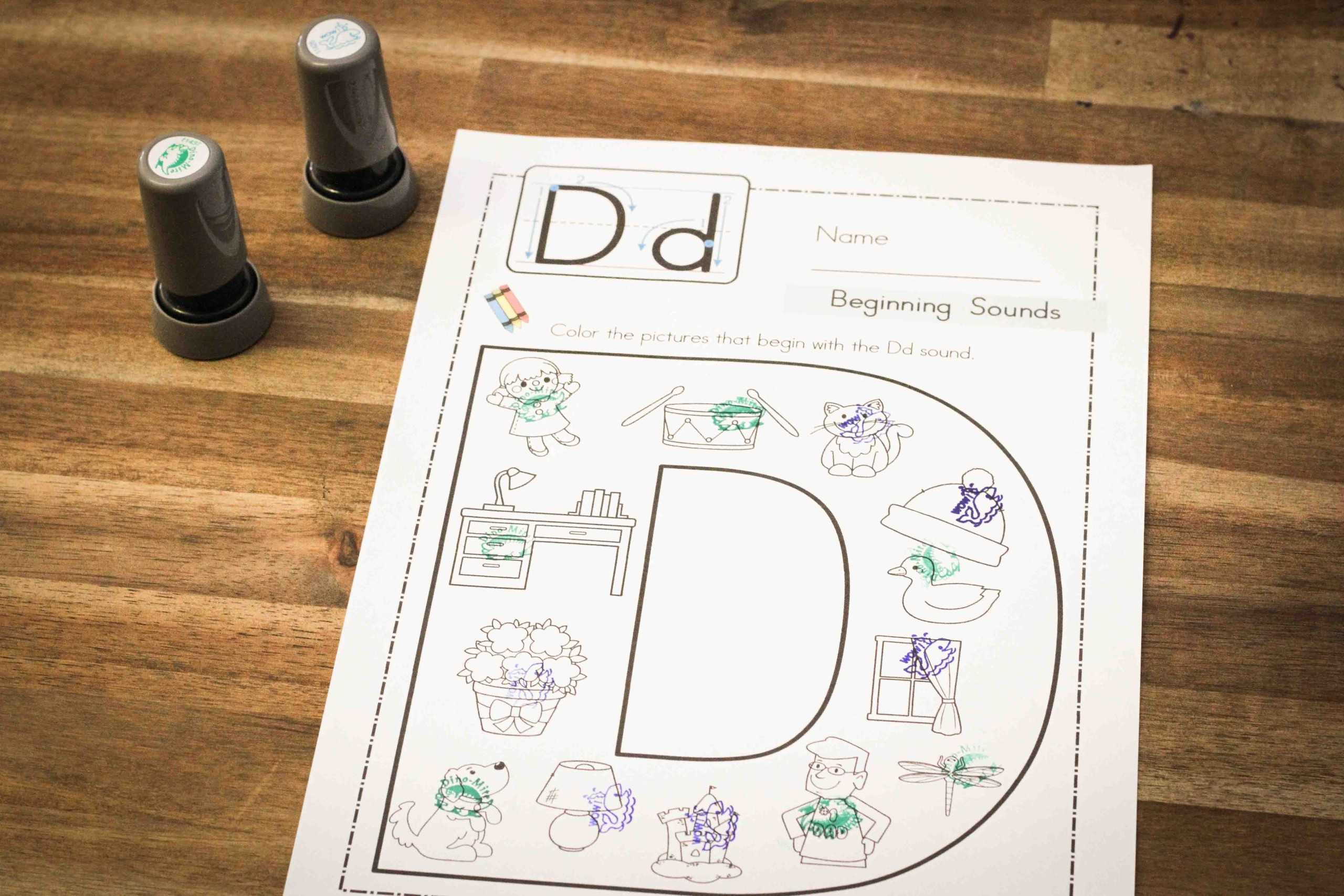 Preschool Letter D - In My World intended for Letter D Worksheet For Preschool