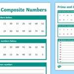 Prime And Composite Numbers Worksheet | Twinkl Resources With Prime And Composite Numbers Worksheet